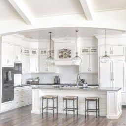 46 Luxury White Kitchen Design Ideas To Get Elegant Look in Corner Kitchen Cabinet Ideas
