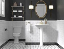 White And Gold Bathroom Ideas