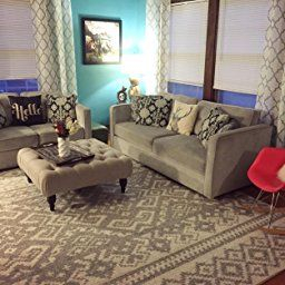 Accent Wall, Ciffe Table, Couch, Chairs, Safavieh Adirondack for Area Rug Ideas For Living Room