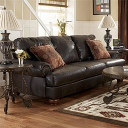 Ashley Lancaster Truffle Sofa. $549 | Furnishings, Furniture throughout Ashley Living Room Tables