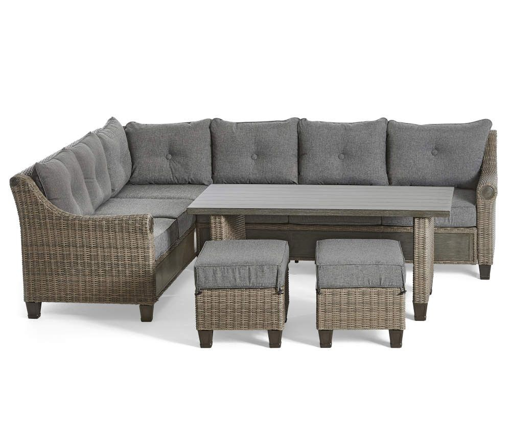Broyhill Patio 5-Piece Cushioned Sectional All-Weather intended for Broyhill Outdoor Furniture Wicker