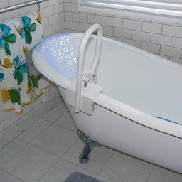 Carex White Bathtub Rail | Bathtub, Tub, Bathroom intended for 1 2 Bathroom Ideas