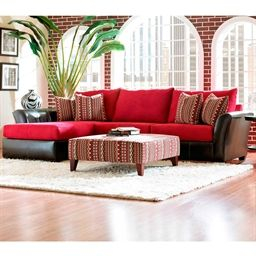 Cordova Left-Arm Regular Sleeper Sofa And Right-Arm Facing regarding Red And Brown Living Room Decor