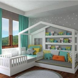 Easy Ways To Design And Decorate A Kids' Room (2 | Cool in Gray And Turquoise Living Room