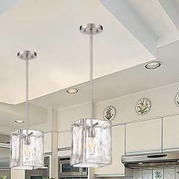 Madison Square 1-Light Single Rectangle Pendant (With Images for Beachy Bathroom Light Fixtures