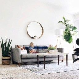 Modern Minimalist Living Room Ideas23 | White Walls Living regarding Living Room Carpet Ideas