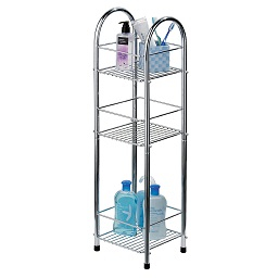 Prime Furnishing 3-Tier Bathroom Storage Stand, Chrome with regard to 3 Tier Bathroom Stand