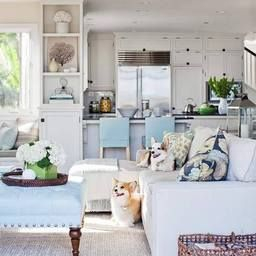 Recreate This Impeccable Hamptons Style Home Featured In for Beach Style Living Room