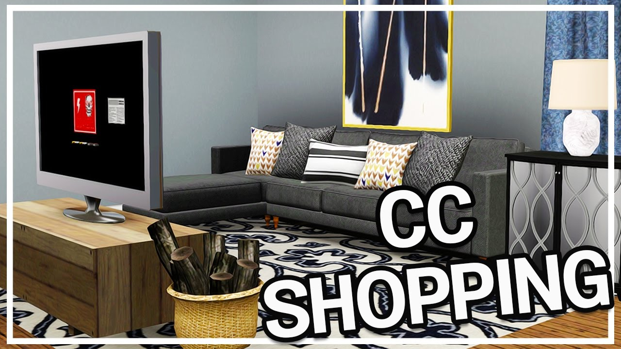 Sims 3 Custom Content Shopping #8: Huge Home Decor Haul + Facecam for Sims 3 Cc Furniture