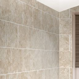 Wickes Avellino Cappuccino Beige Ceramic Wall &amp; Floor Tile within Bathroom Tub Tile Ideas