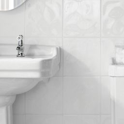 Wickes Bumpy White Gloss Ceramic Wall Tile 200 X 200Mm regarding Stand Up Shower Ideas For Small Bathrooms