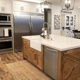 15 Chic Farmhouse Kitchen Design And Decorating Ideas For throughout Wooden Kitchen Design Ideas