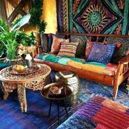34 Lovely Hippie Home Decor Ideas You Should Try Now In 2020 for Eclectic Living Room Design Ideas