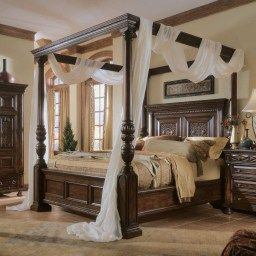 41 Glamorous Canopy Beds Ideas For Romantic Bedroom | Canopy intended for Four Poster Bed Bedroom Design