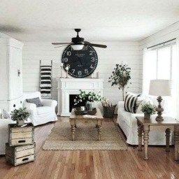 46 Popular Living Room Decor Ideas With Farmhouse Style inside Wood Design Living Room