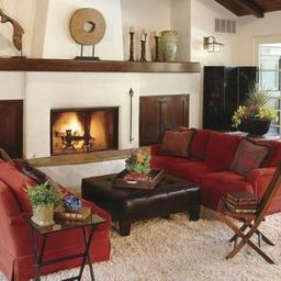 47 Brilliant Red Couch Living Room Design Ideas | Red Couch inside Living Room Design With Brown Leather Sofa