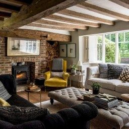 47 Cozy Bohemian Living Room Decor Ideas | Cottage Decor within Cottage Living Room Design