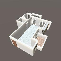 4D Floor Plan inside Two Bedroom House Plan Design