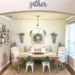 50 Lasting Farmhouse Dining Room Table Decor Ideas intended for Living Room Interior Design Ideas With Dining Table