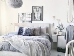 Gray And Blue Bedroom Design