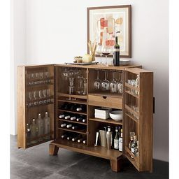 Crate &amp; Barrel- #Marin #Bar #Cabinet #Wedding #Weddinglist pertaining to Design Bar Furniture