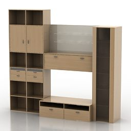 Living Room Wall Wardrobe Design Free 3D Model - .3Ds, .Gsm with Wardrobe Design For Living Room