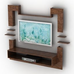 Tv Cabinet Rack Design Free 3D Model - .3Ds, .Gsm inside Furniture Design Of Tv Cabinet