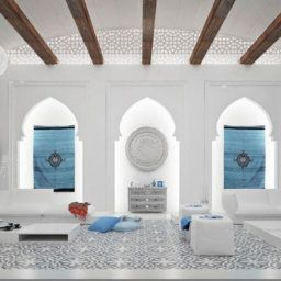 White Modern Islamic Villa Exterior Design - Jeddah, Saudi throughout Interior Design Ideas For Living Room In Kenya