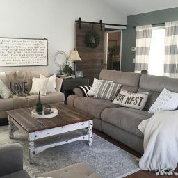 12 Cozy Farmhouse Living Room For Your Family'S Warmth regarding Living Room Design Gray Couch