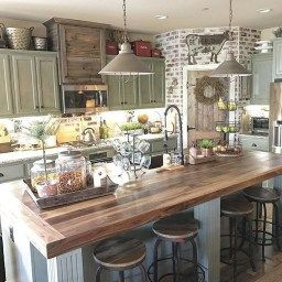 38 Stunning Kitchen Decoration Ideas With Rustic Farmhouse inside Country Style Kitchen Design Ideas