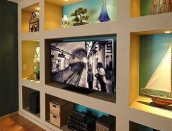 Simple Living Room Tv Wall Design