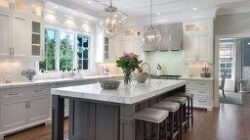 46 Luxury White Kitchen Design Ideas To Get Elegant Look inside Kitchen Design Dark Floor