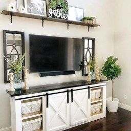 46 Popular Living Room Decor Ideas With Farmhouse Style intended for Living Room Design Without Tv