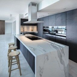48 Amazing Marble Kitchen Ideas That Give You Luxurious with Marble Floor Kitchen Design