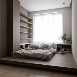 Album] 20 ไอเดีย 'เตียงนอนติดพื้น' สุดเก๋ ที่เห็นแล้วต้องเลิ for Interior Design Examples Bedroom