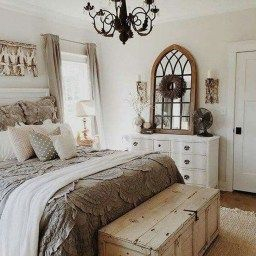 Beautiful Farmhouse Master Bedroom Design Ideas 17 for French Country Bedroom Design