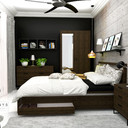 Bedroom Workspace | 3D Cad Model Library | Grabcad with regard to Bedroom Model Design