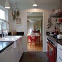 Country Chic Galley Kitchen Design, Pictures, Remodel, Decor within Small Narrow Kitchen Design