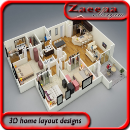 دانلود برنامه 3D Room Planner Layout برای اندروید | مایکت with regard to Low Budget Modern 3 Bedroom House Design Floor Plan 3D