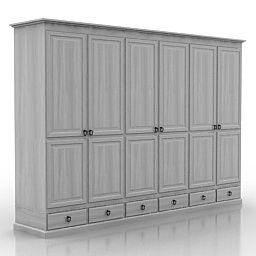 Download 3D Wardrobe | Tall Cabinet Storage, Interior, Wardrobe inside Closet Furniture Design