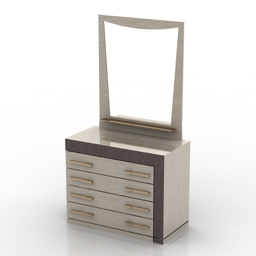 Dressing Table - 3D Model (*.Gsm+*.3Ds) For Interior 3D with regard to Design Bedroom Dressing Table