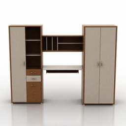 Interior Wardrobe Design Free 3D Model - .3Ds, .Gsm intended for Corridor Furniture Design