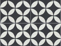 White And Black Tiles For Kitchen Design