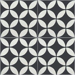 Kayleigh-83: “ The Moroccan Greyscale Tile Flooring Set For with White And Black Tiles For Kitchen Design