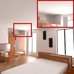 Learning Neural Light Transport | Deepai in Modern Bedroom Interior Design Computer Generated Image