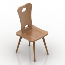 Modern Wood Chair Design Free 3D Model - .3Ds, .Gsm, .Ma, Mb for Wood Furniture Chair Design