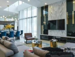 Double Storey Living Room Interior Design