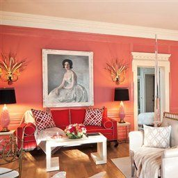 Old Hollywood Bedroom | Bedrooms | Luxe Source | Old in Red Bedroom Interior Design