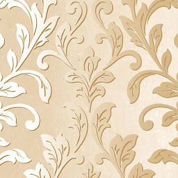 Textured Leaf Damask Wallpaper, Beige &amp; Metallic Gold, 1 for Wallpaper Design For Bedroom Price