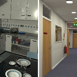 The Kitchen And Corridor Scenes Used For Testing. | Download inside Corridor Kitchen Design